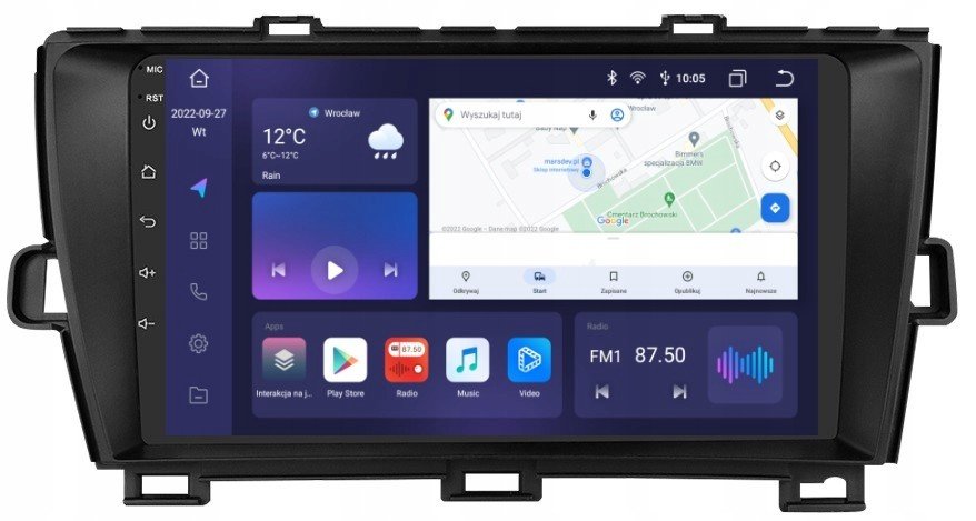 Rádio 2DIN Navigace Android Toyota Prius 3 III 3/32 Gb Dsp Carplay