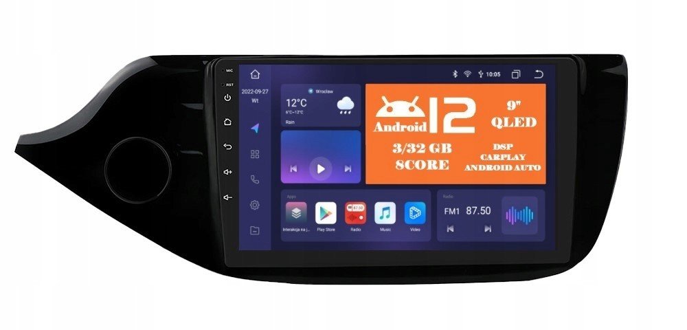 Rádio 2DIN Navigace Android Kia Ceed 2 II Dsp Carplay 3/32 Gb