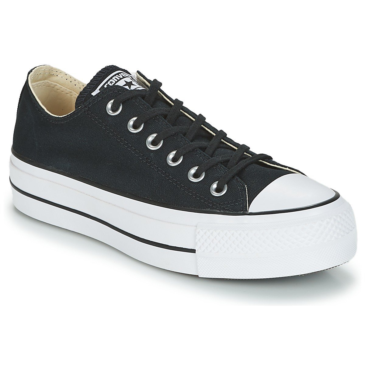 Converse  Chuck Taylor All Star Lift Clean Ox Core Canvas  Černá