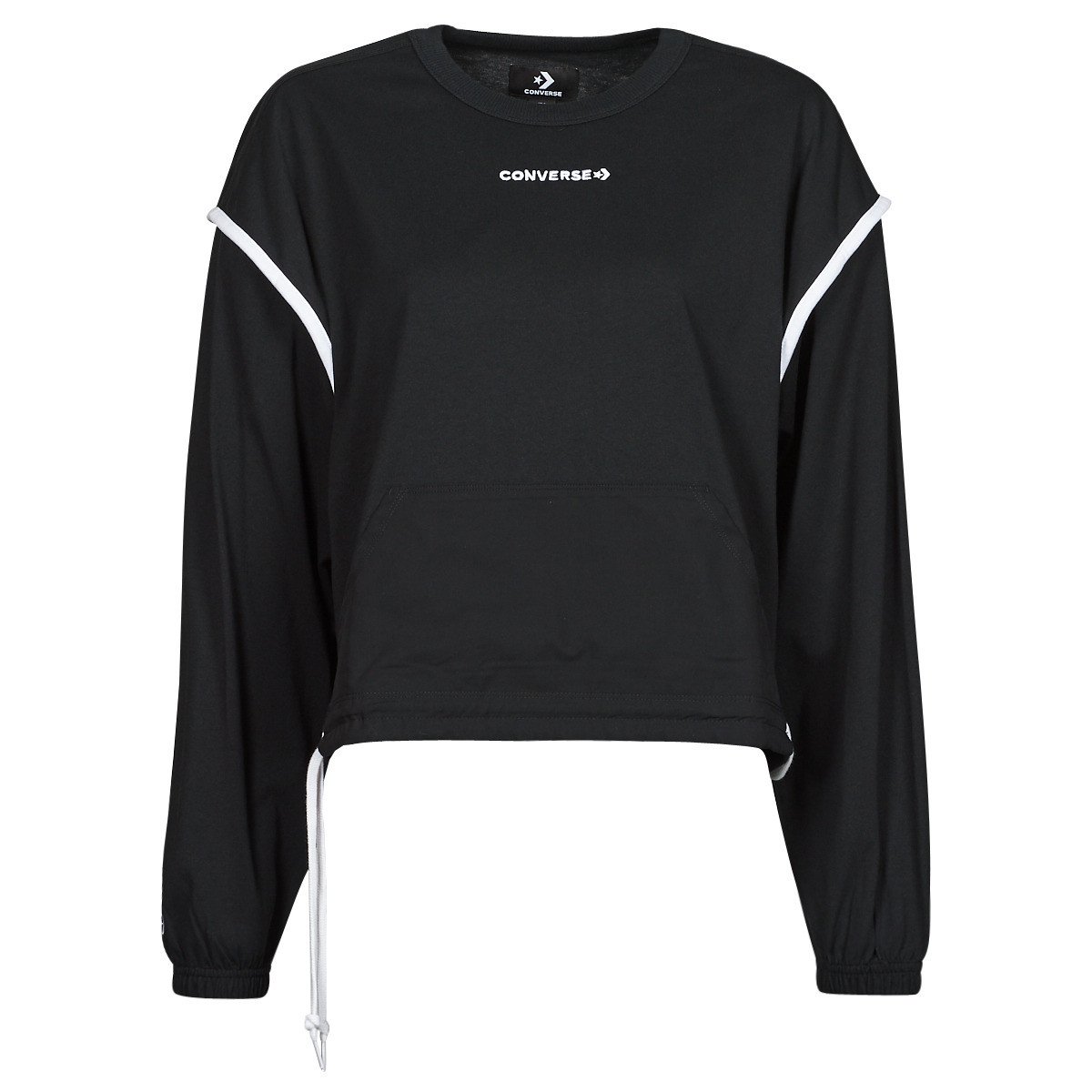 Converse  LONG SLEEVE JERSEY CREW  Černá