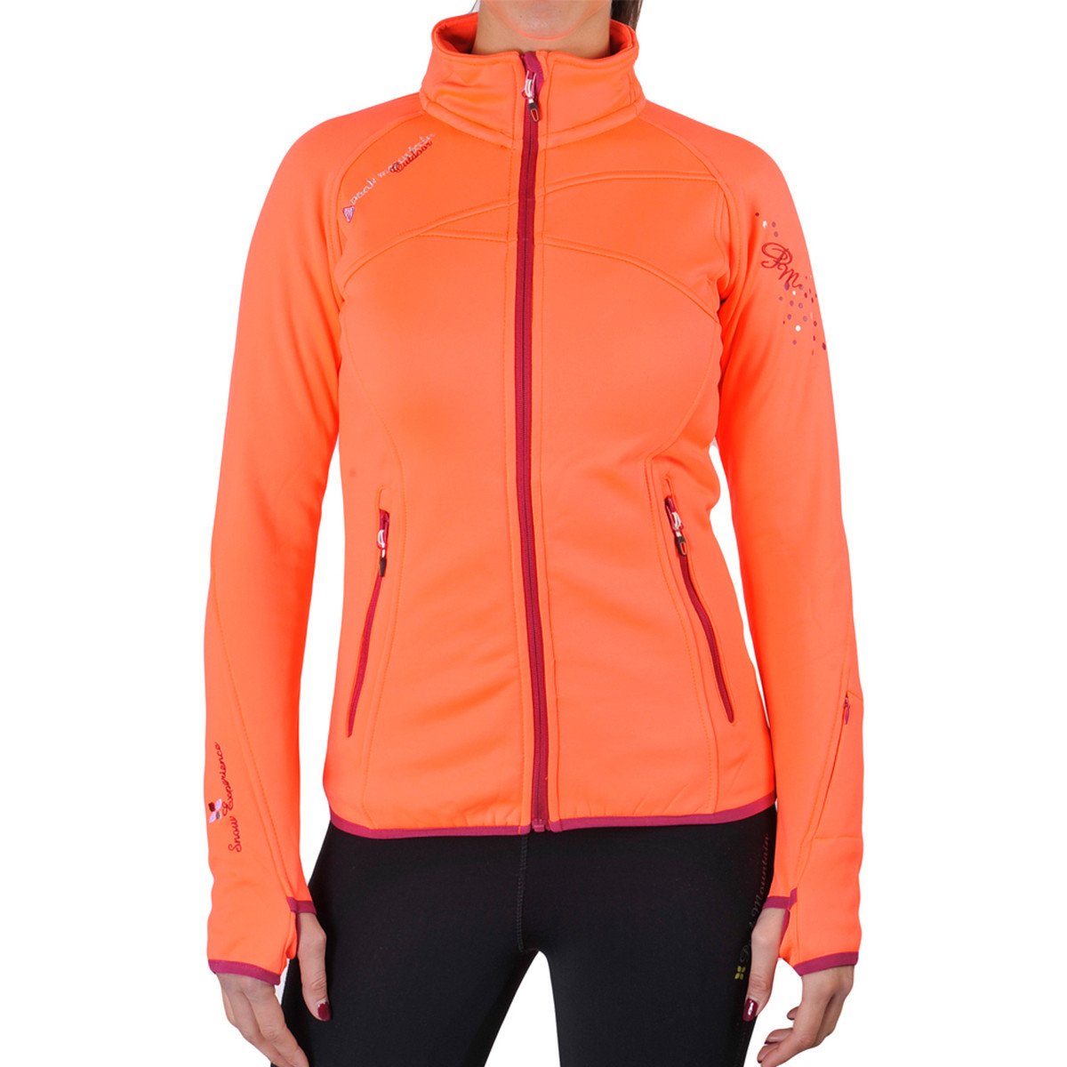 Peak Mountain  Blouson polarshell femme ACLIMATE  Oranžová