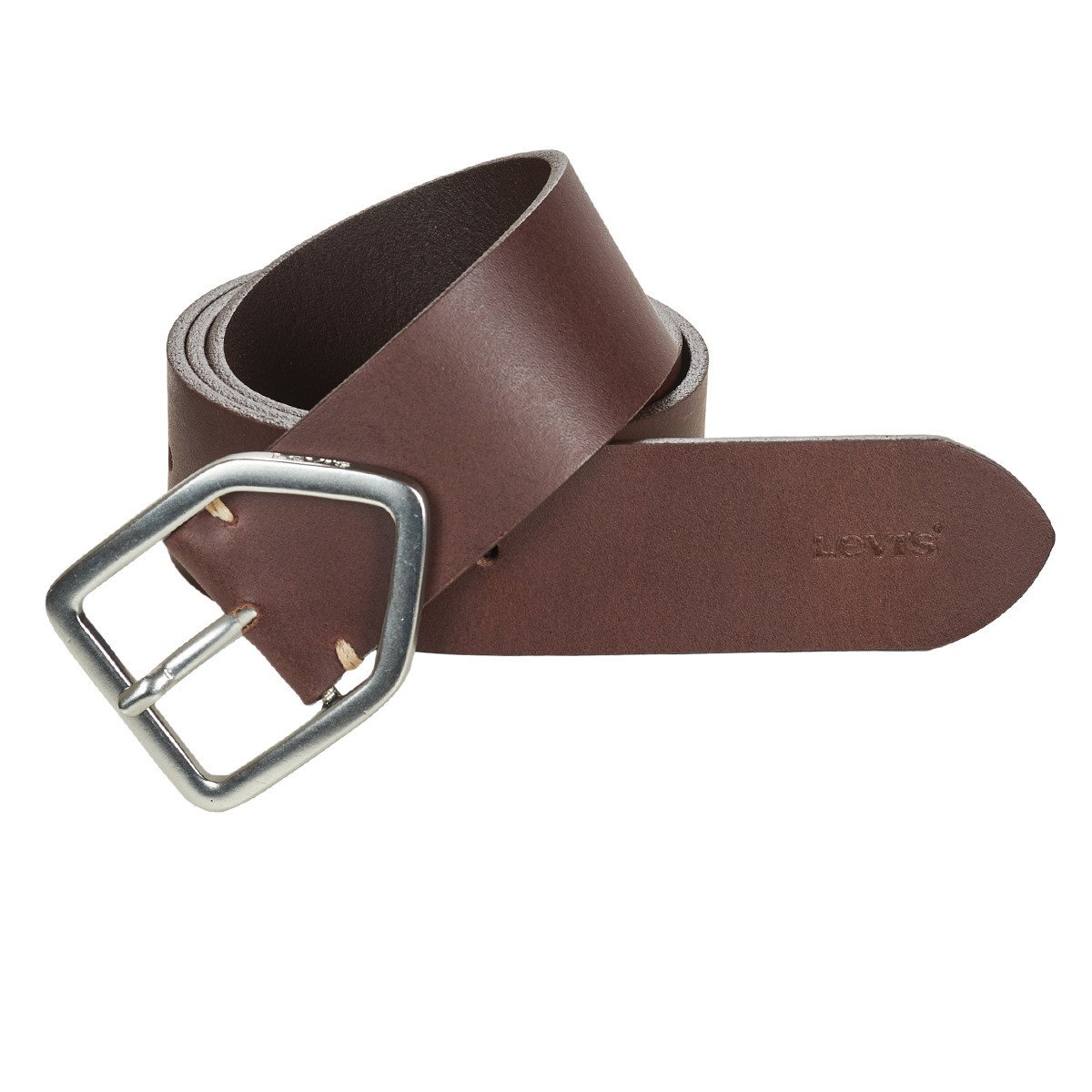 Levis  GEOMETRIC BUCKLE BELT  Hnědá