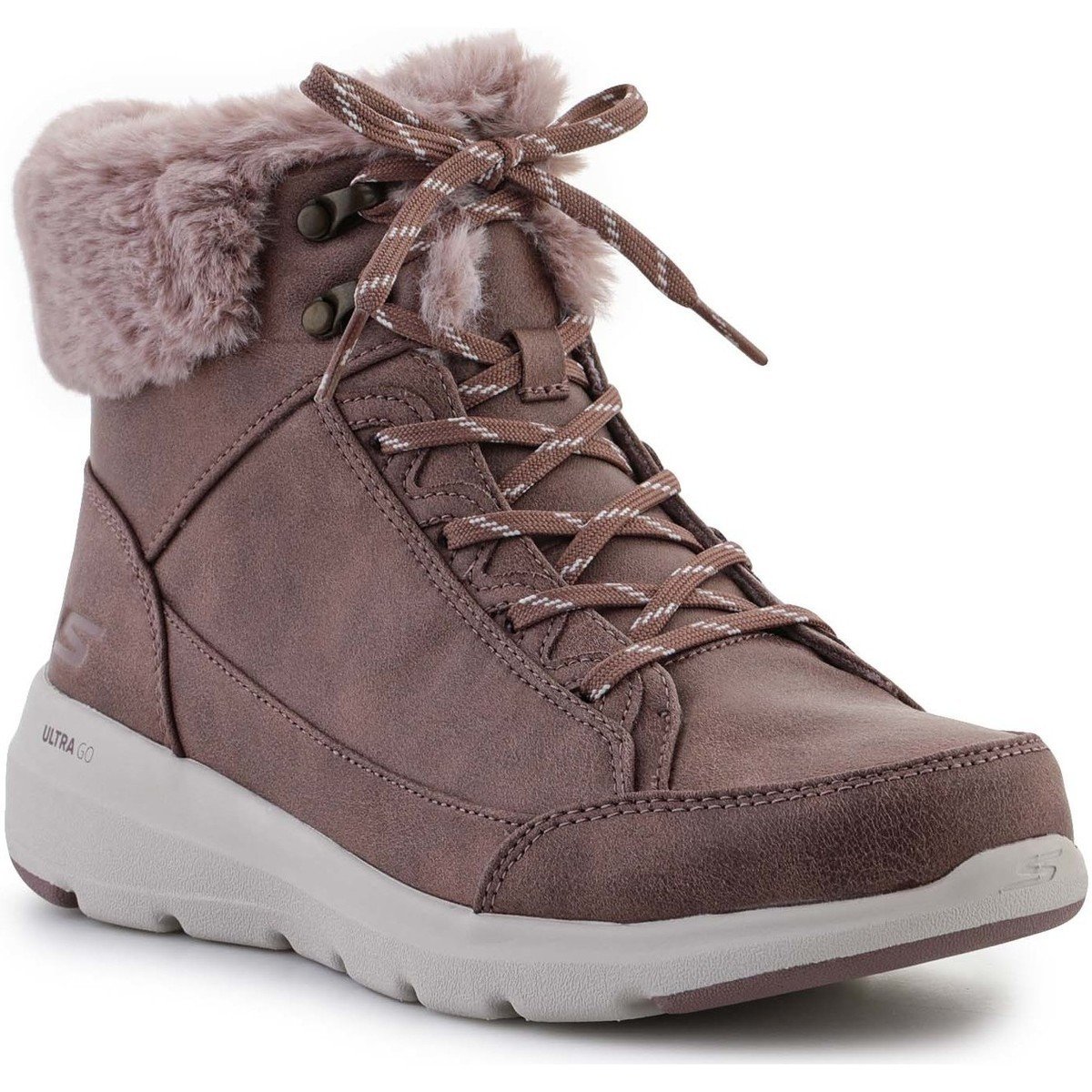 Skechers  Glacial Ultra Cozyly 144178-MVE  Růžová