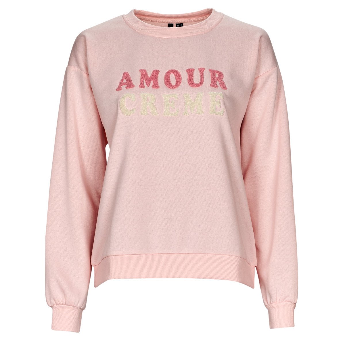 Vero Moda  VMROMA LS O-NECK SWEAT LCS  Růžová