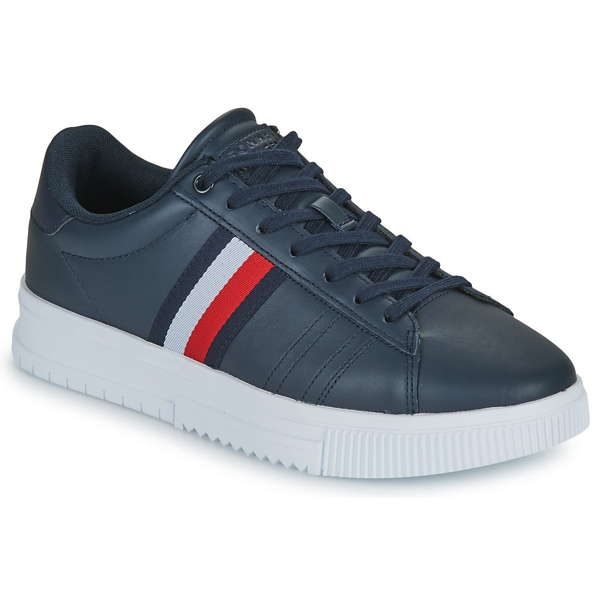 Tommy Hilfiger  SUPERCUP LEATHER  Tmavě modrá