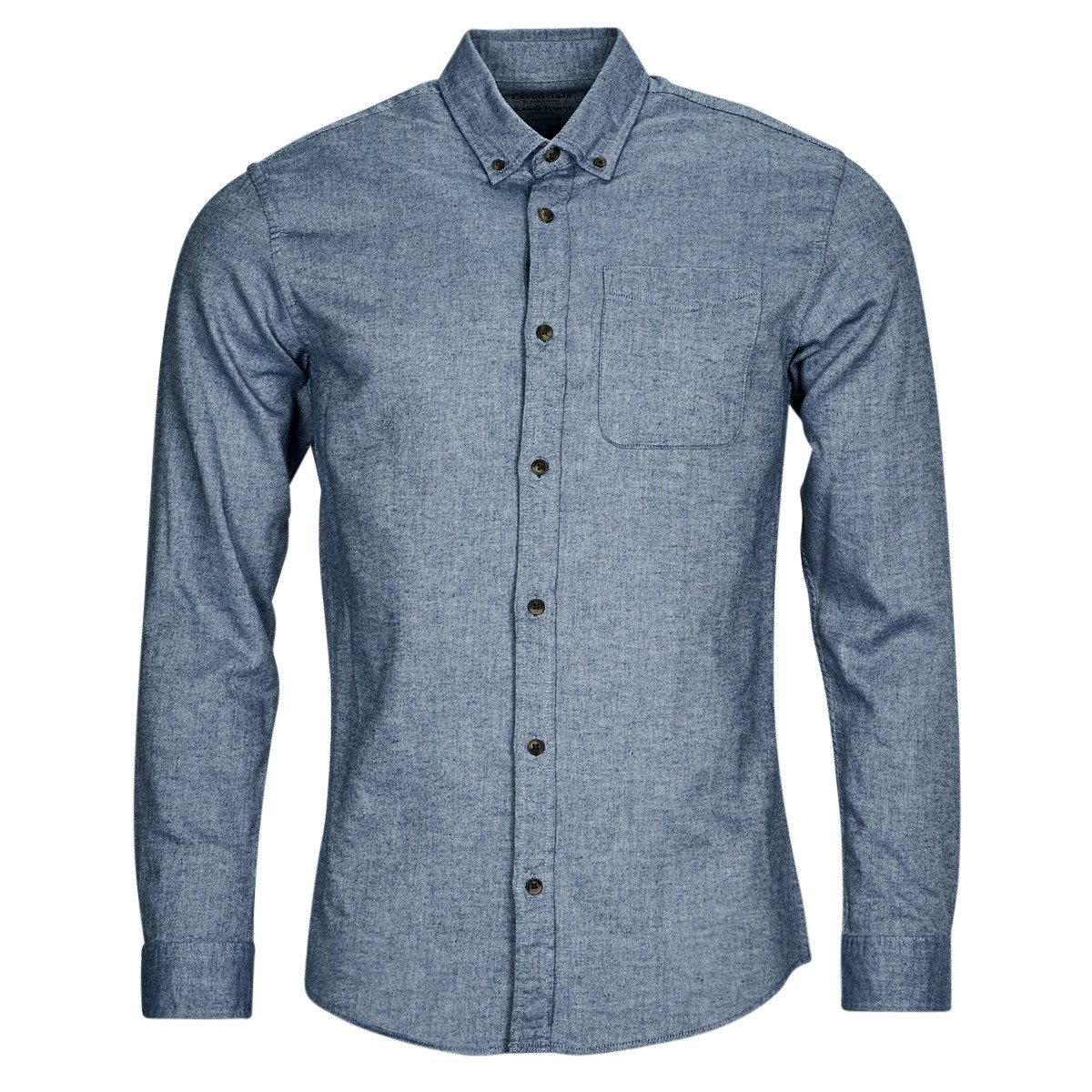 Jack & Jones  JJECLASSIC MELANGE SHIRT LS SN  Modrá