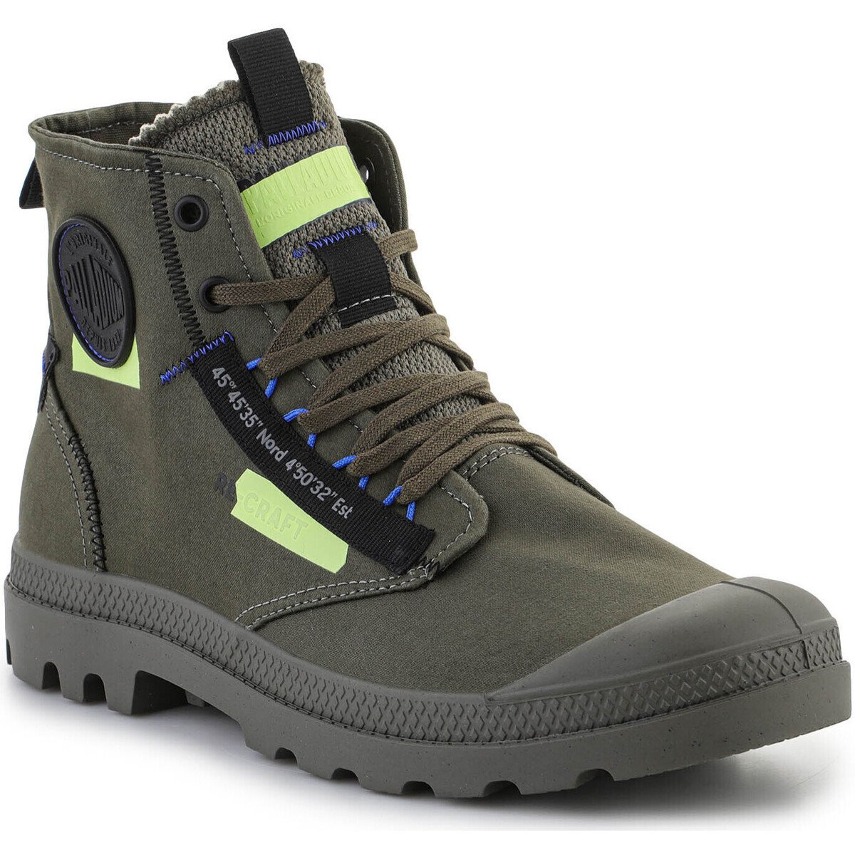 Palladium  Pampa HI Re-Craft Olive Night 77220-309-M  Zelená