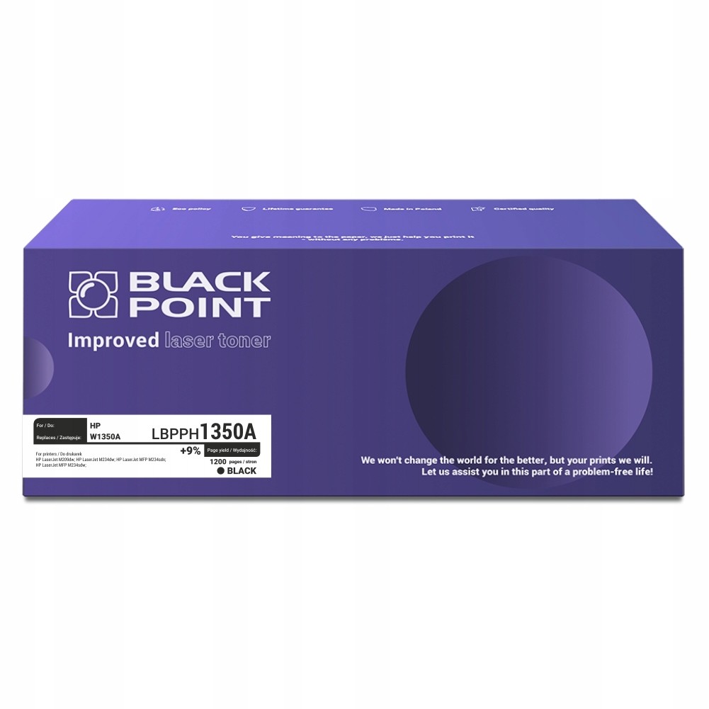 Toner Black Point pro Hp W1350A do tiskárny M209dw M234dw M234sdn M234sdw