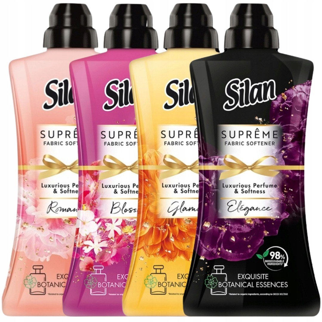 Silan Supreme Elegance Glamour Blossom Romance Kapalina na oplachování Mix 4x1,012