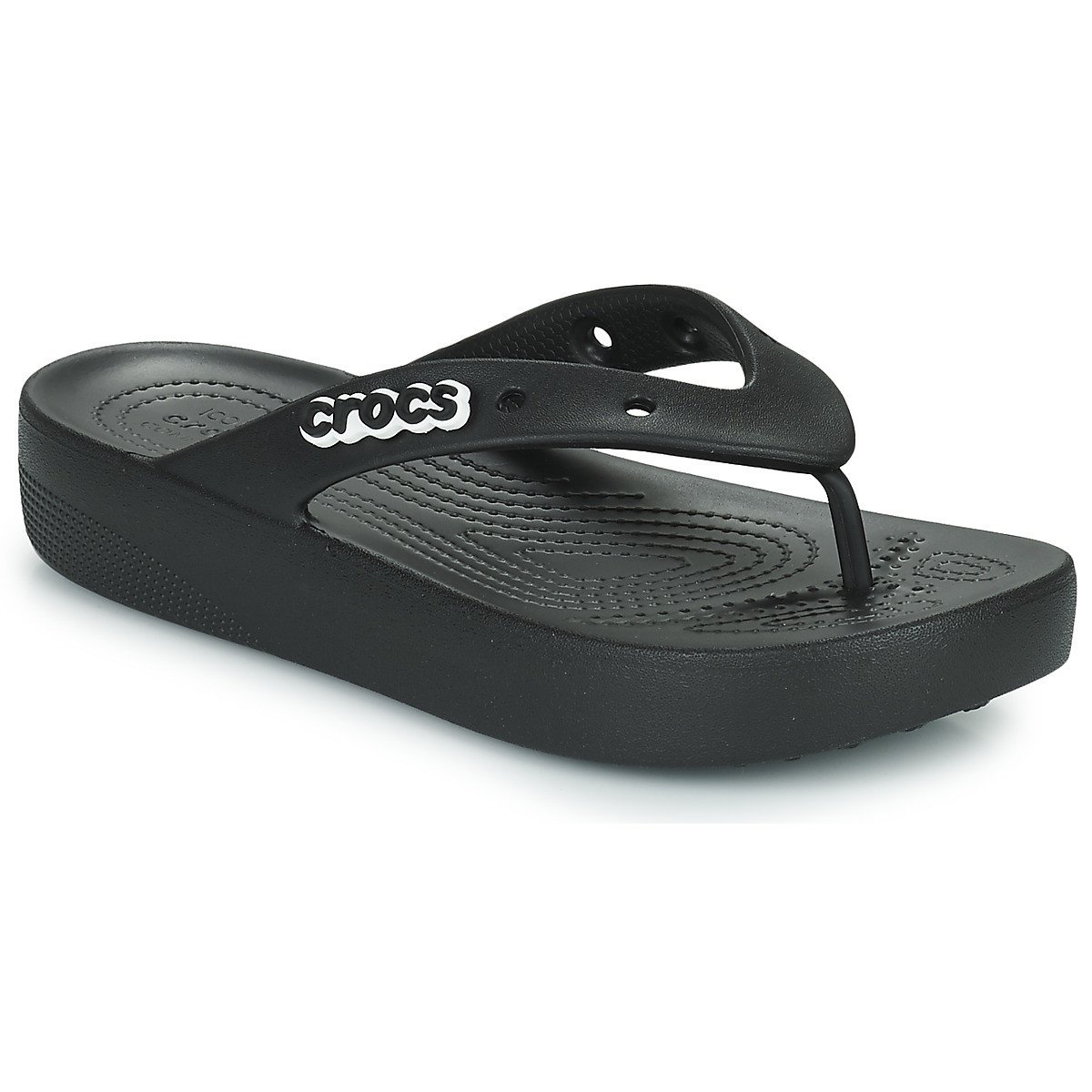 Crocs  Classic Platform Flip W  Černá