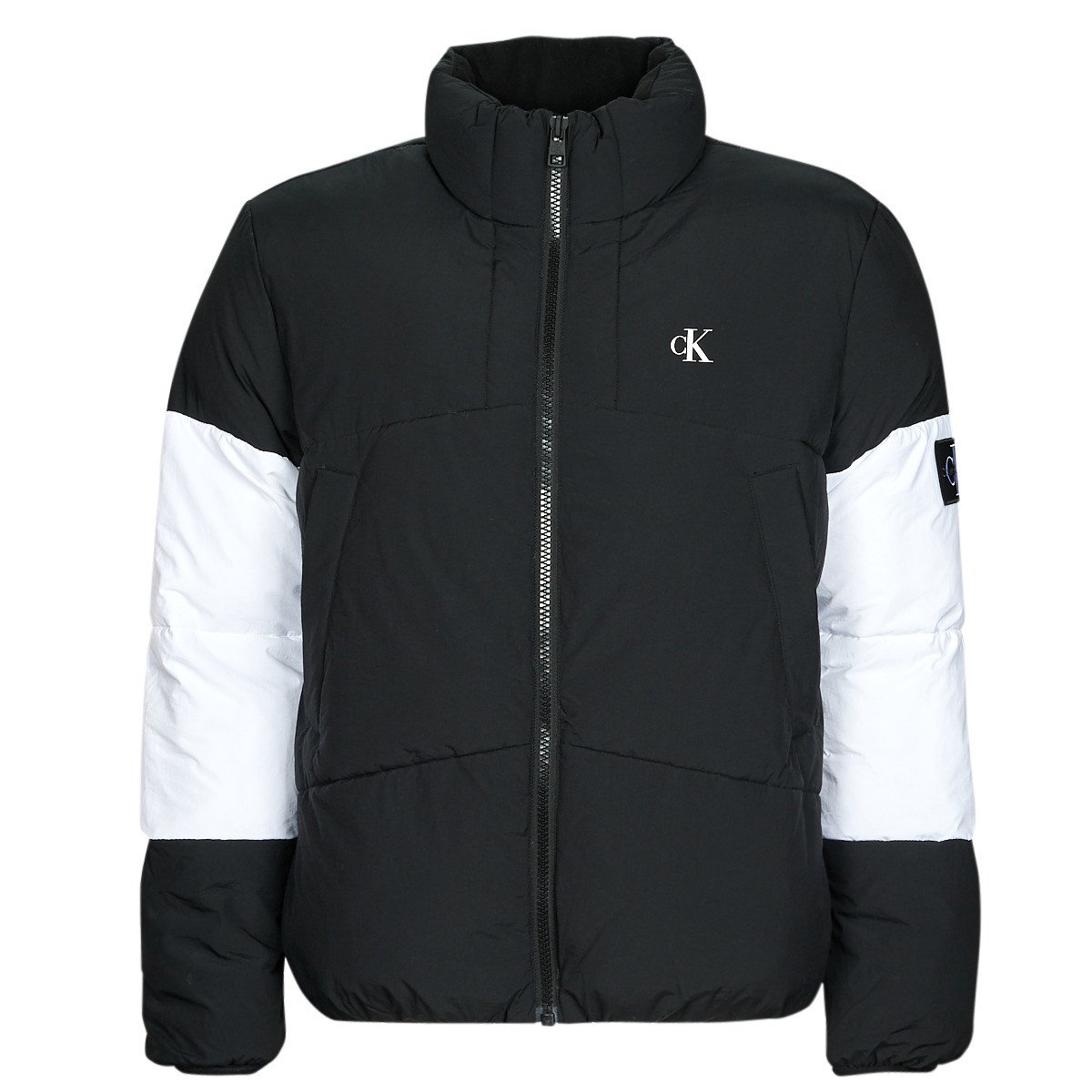 Calvin Klein Jeans  NON-DOWN COLORBLOCK PUFFER  Černá