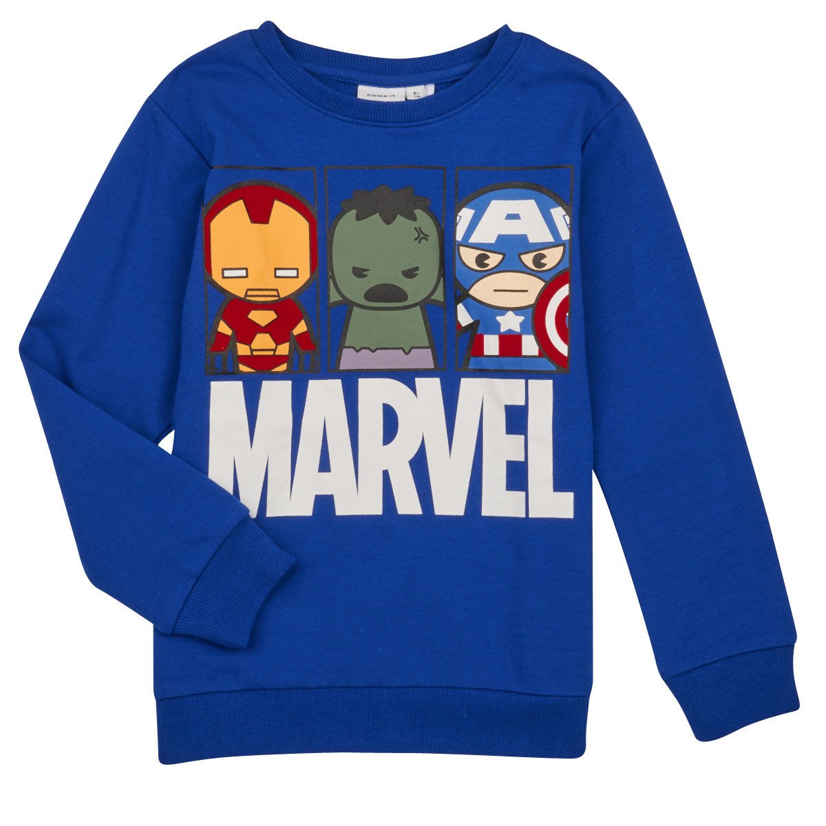 Name it  NMMJEBIN MARVEL SWEAT  Modrá