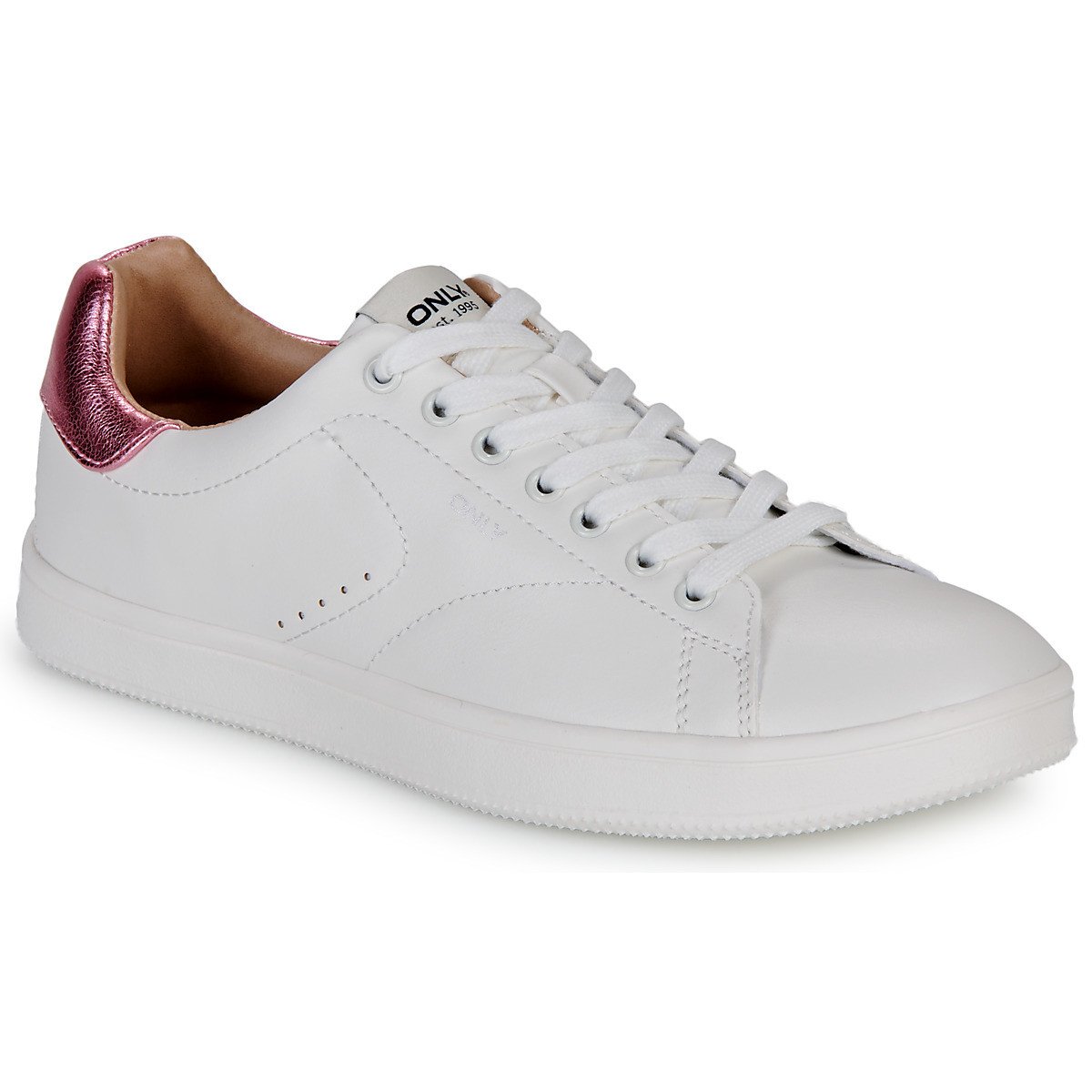 Only  ONLSHILO-44 PU CLASSIC SNEAKER  Bílá
