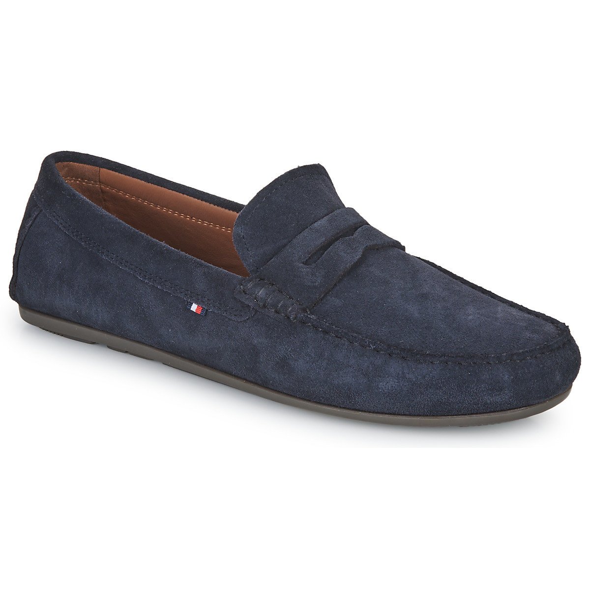 Tommy Hilfiger  CASUAL HILFIGER SUEDE DRIVER  Tmavě modrá
