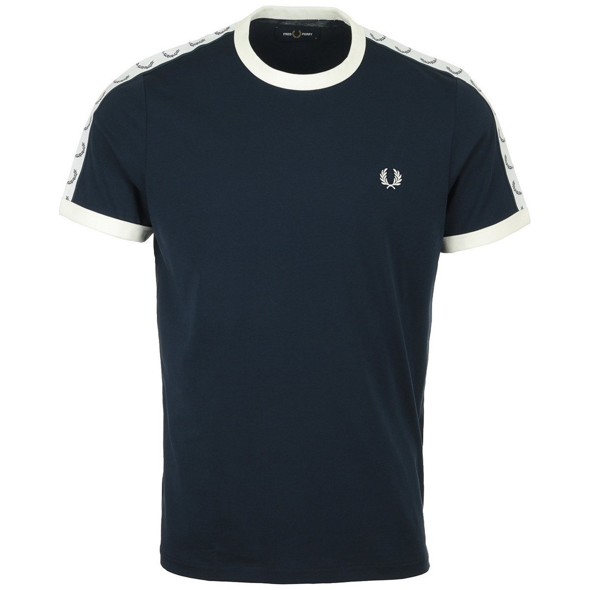 Fred Perry  Taped Ringer Tee-Shirt  Modrá