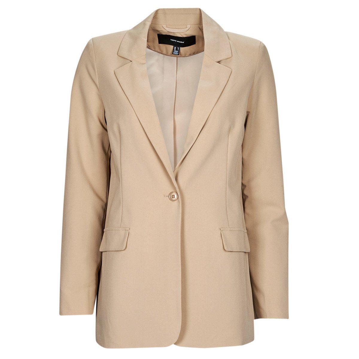 Vero Moda  VMZELDA L/S BLAZER NOOS  Béžová