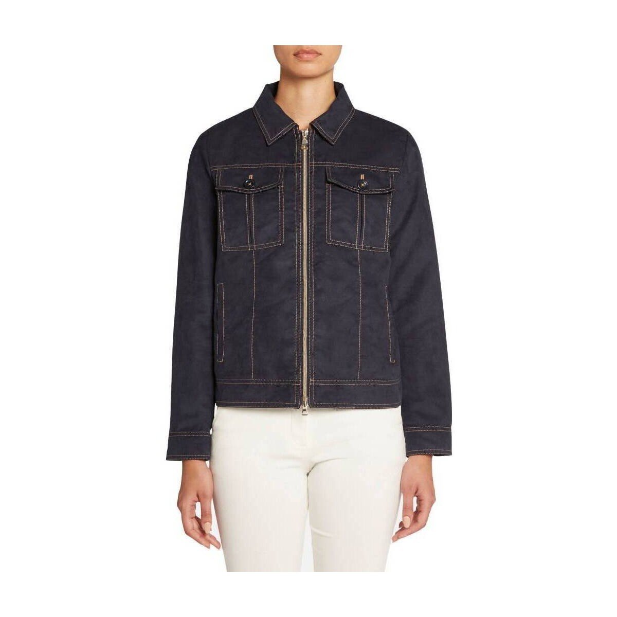 Geox  W LICENA SHORT JKT  Modrá