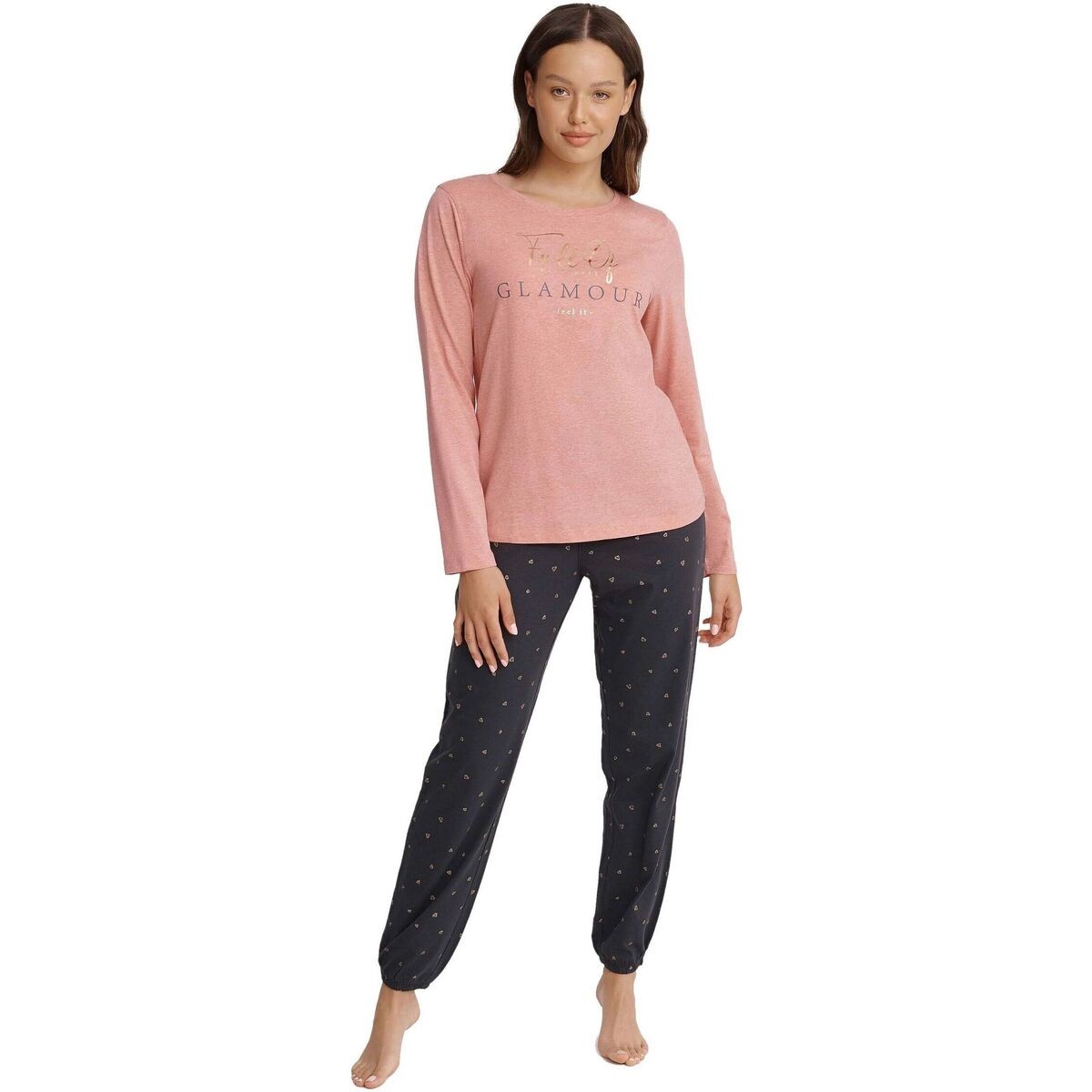 Esotiq & Henderson  Dámské pyžamo 40936 Glam pink  ruznobarevne