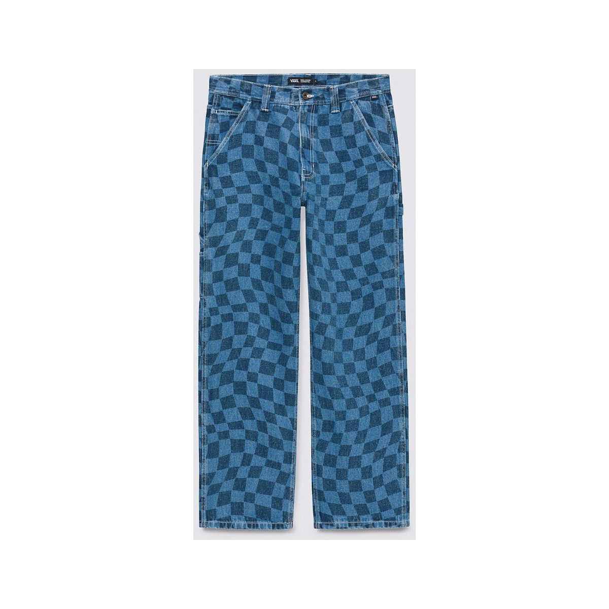 Vans  Drill chore carp checkboard denim pant  Modrá