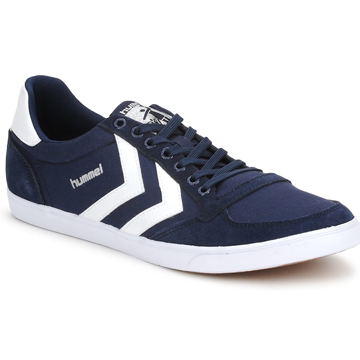 hummel  TEN STAR LOW CANVAS  Modrá