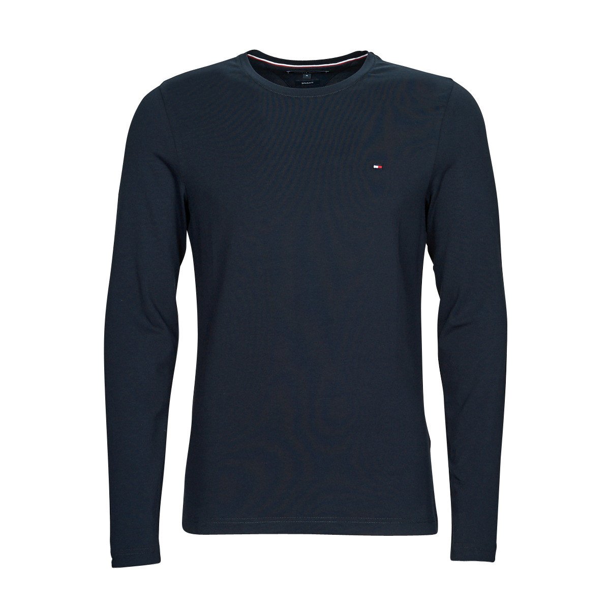Tommy Hilfiger  STRETCH SLIM FIT LONG SLEEVE TEE  Tmavě modrá