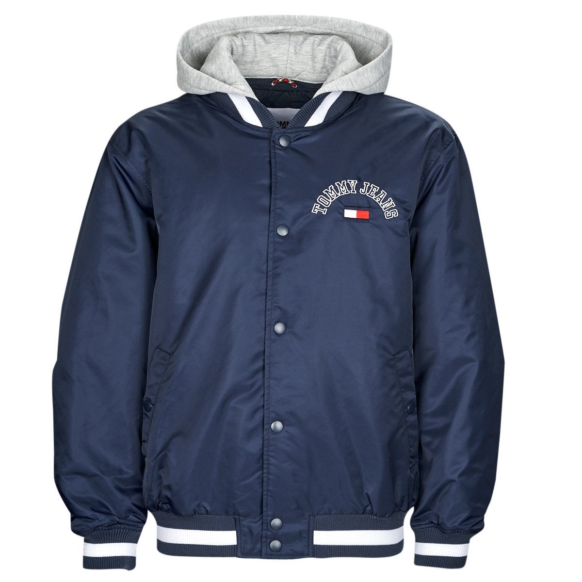 Tommy Jeans  TJM GRAPHIC SATIN BOMBER JACKET  Tmavě modrá