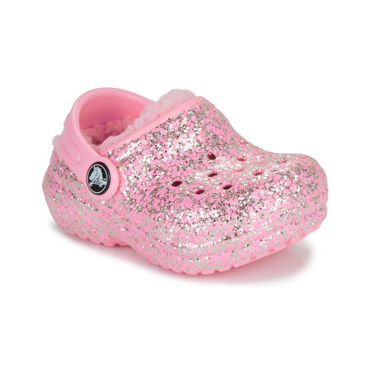 Crocs  Classic Lined Glitter Clog T  Růžová