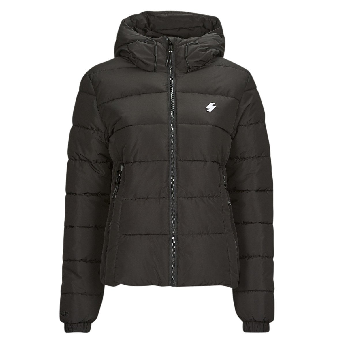 Superdry  HOODED SPIRIT SPORTS PUFFER  Černá