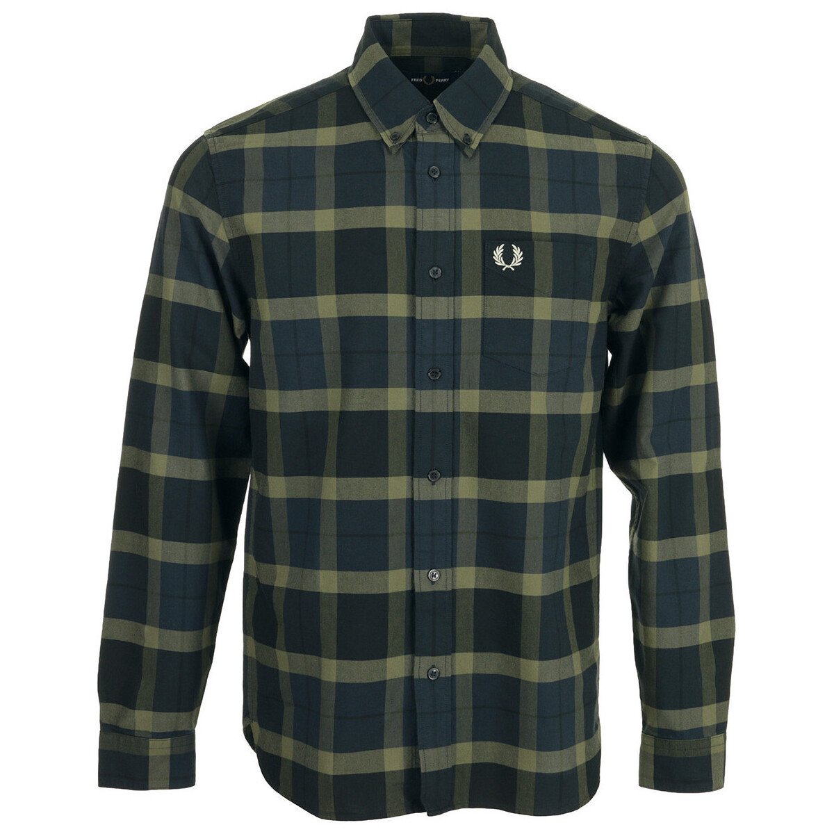 Fred Perry  Tartan Shirt  Zelená