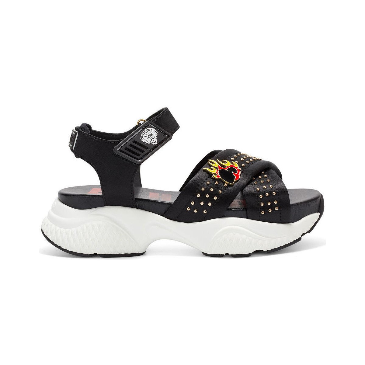 Ed Hardy  Flaming sandal black  Černá