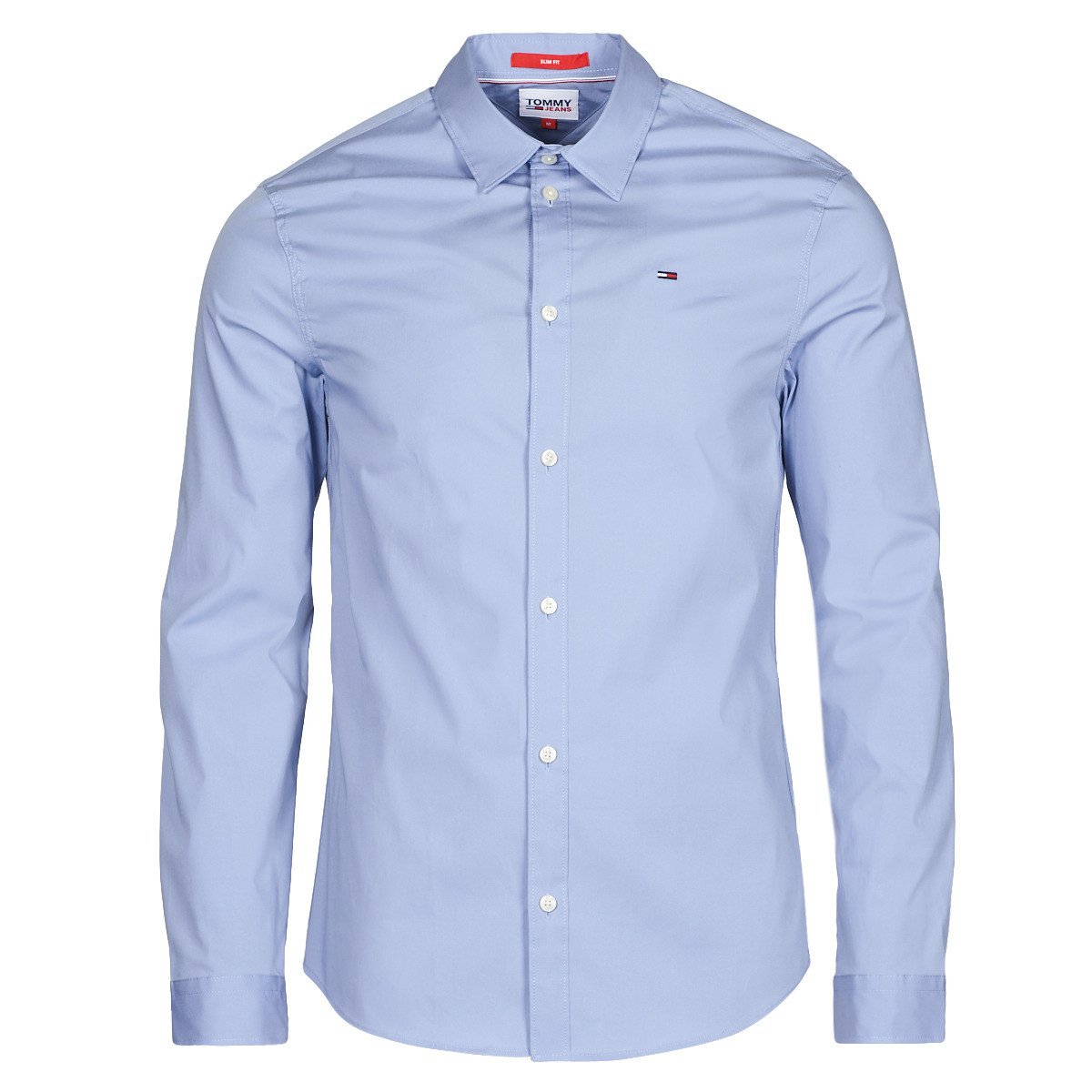 Tommy Jeans  TJM ORIGINAL STRETCH SHIRT  Modrá