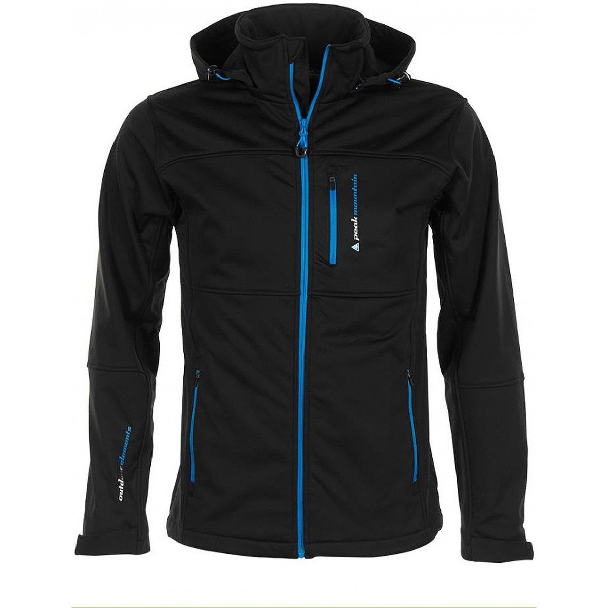 Peak Mountain  Blouson softshell homme CANNE  Černá