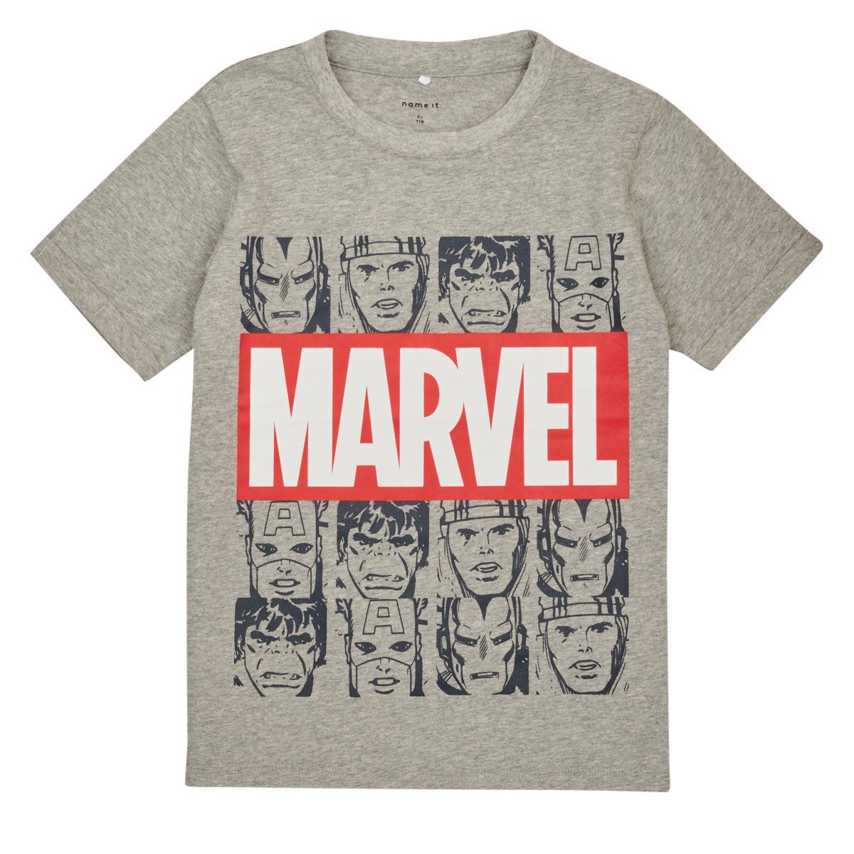 Name it  NKMMACKIN MARVEL SS TOP  Šedá