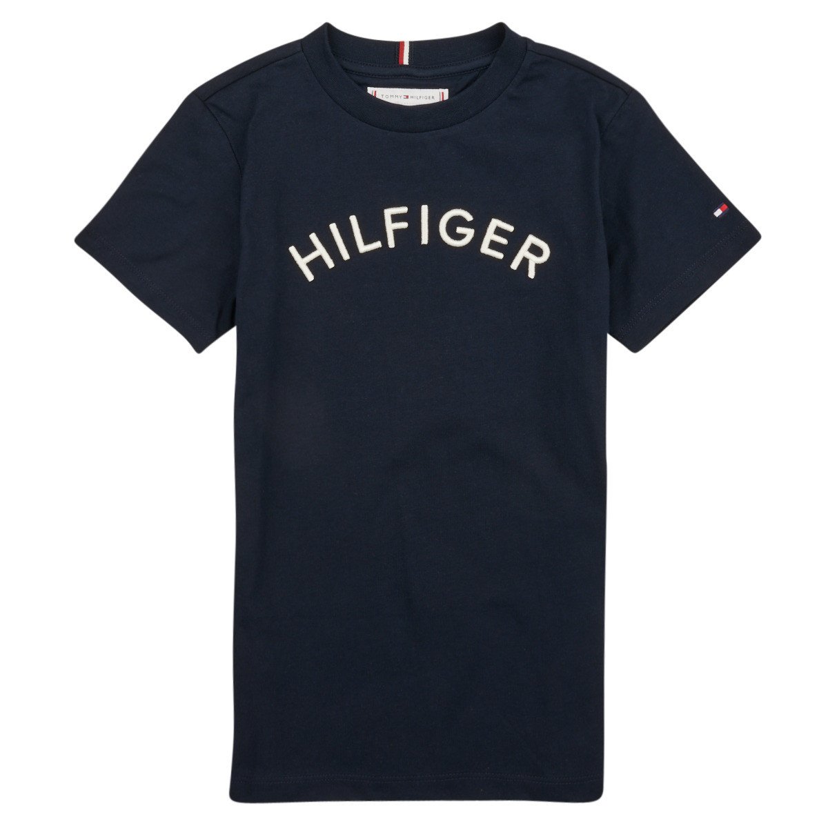 Tommy Hilfiger  U HILFIGER ARCHED TEE  Tmavě modrá