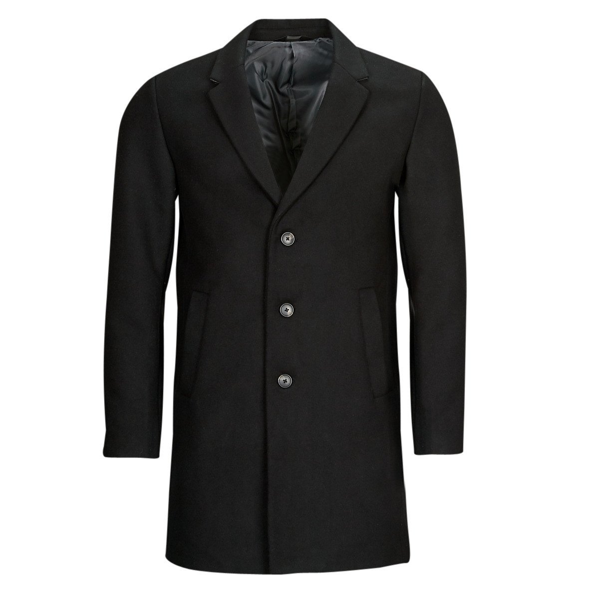 Jack & Jones  JJEMORRISON WOOL COAT SN  Černá