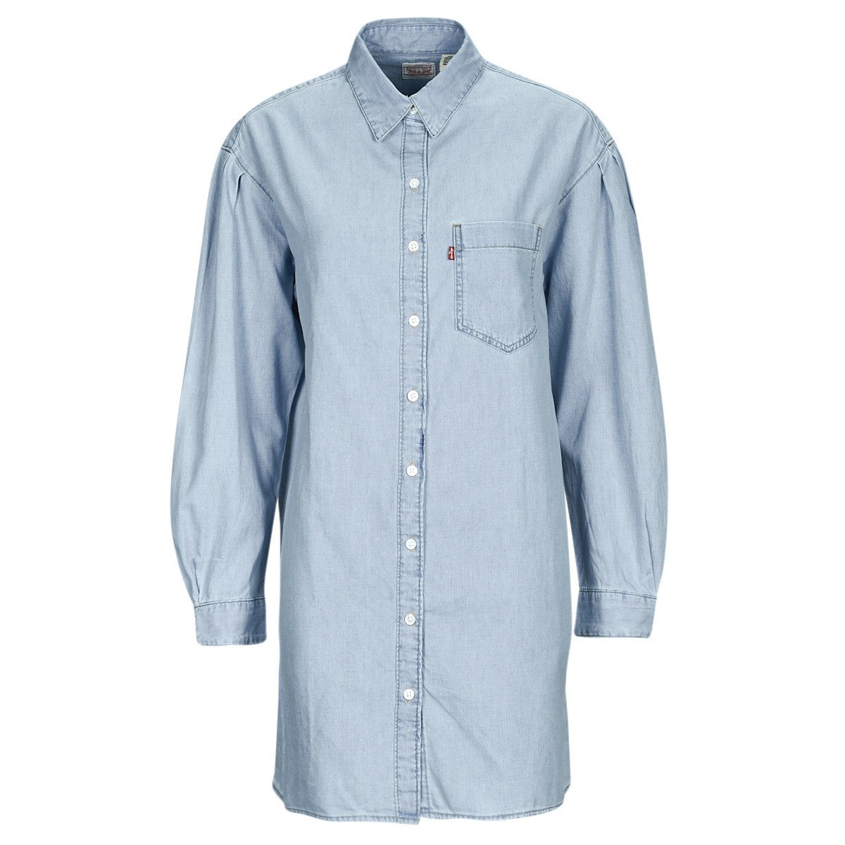 Levis  RHEA SHIRT DRESS  Modrá