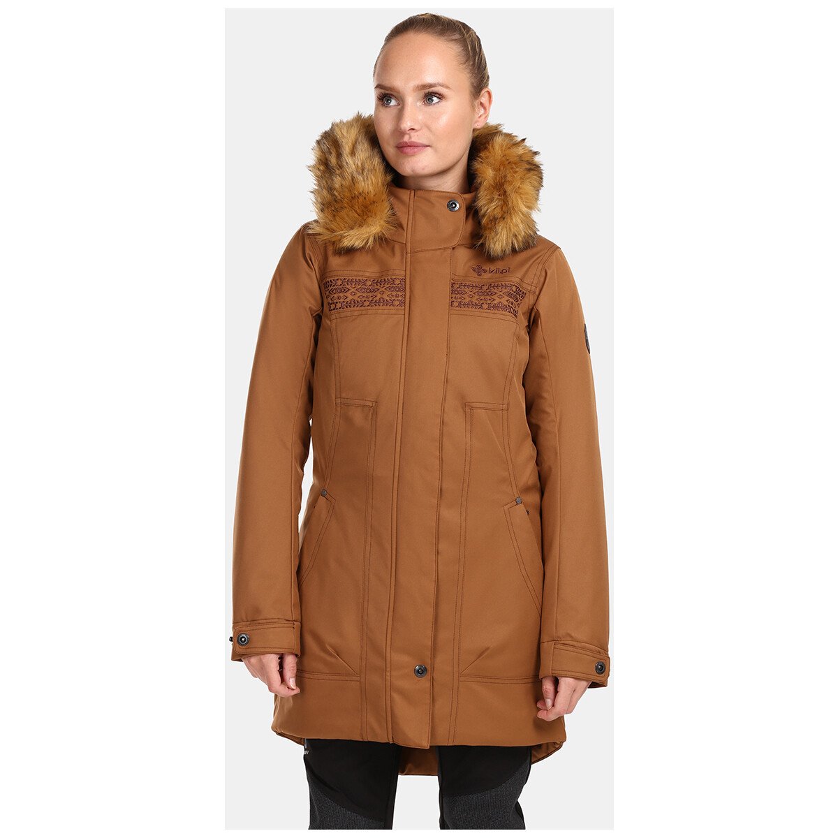 Kilpi  Dámský zimní kabát  PERU-W  Hnědá