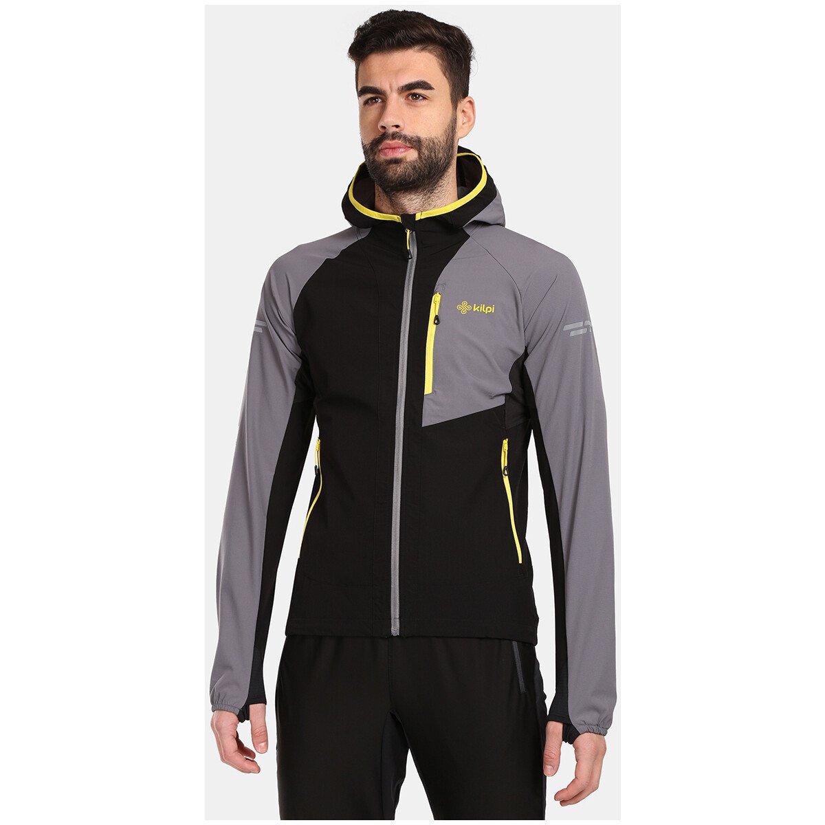 Kilpi  Pánská běžecká bunda  BALEO-M  Šedá