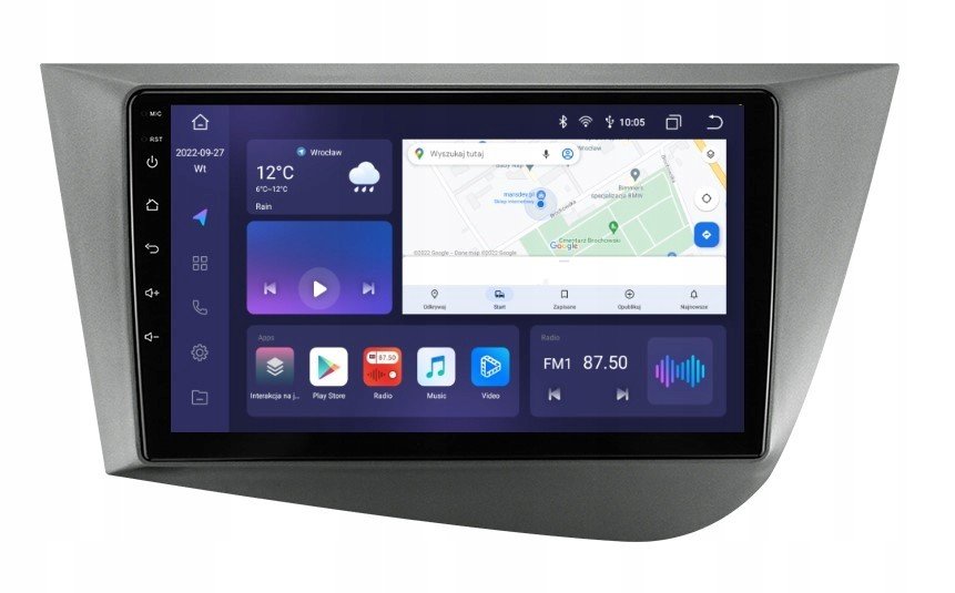 Rádio 2DIN Navigace Android Seat Leon 2 II 3/32 Gb Dsp Carplay