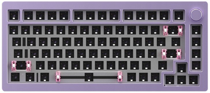 Akko x MonsGeek M1 Custom Diy Kit 75% Custom Qmk Via Knob Rgb Wireless