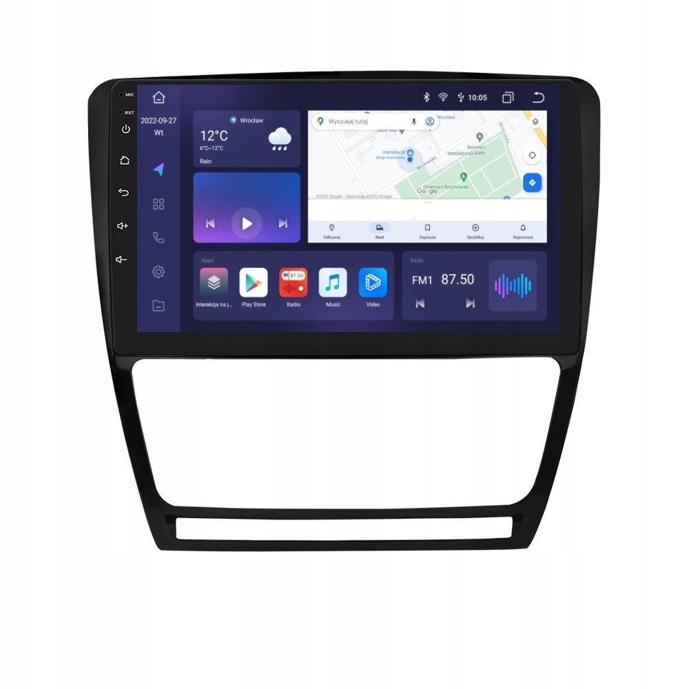 Navigace Rádio 2DIN Android Skoda Octavia 2 II Dsp Carplay 3/32 Gb