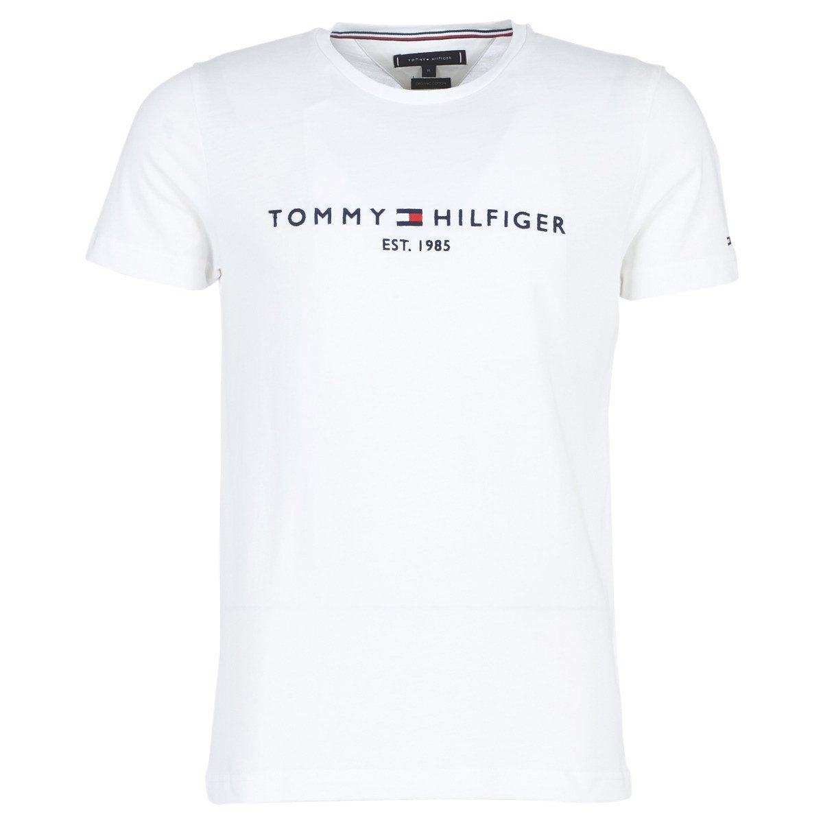 Tommy Hilfiger  TOMMY FLAG HILFIGER TEE  Bílá
