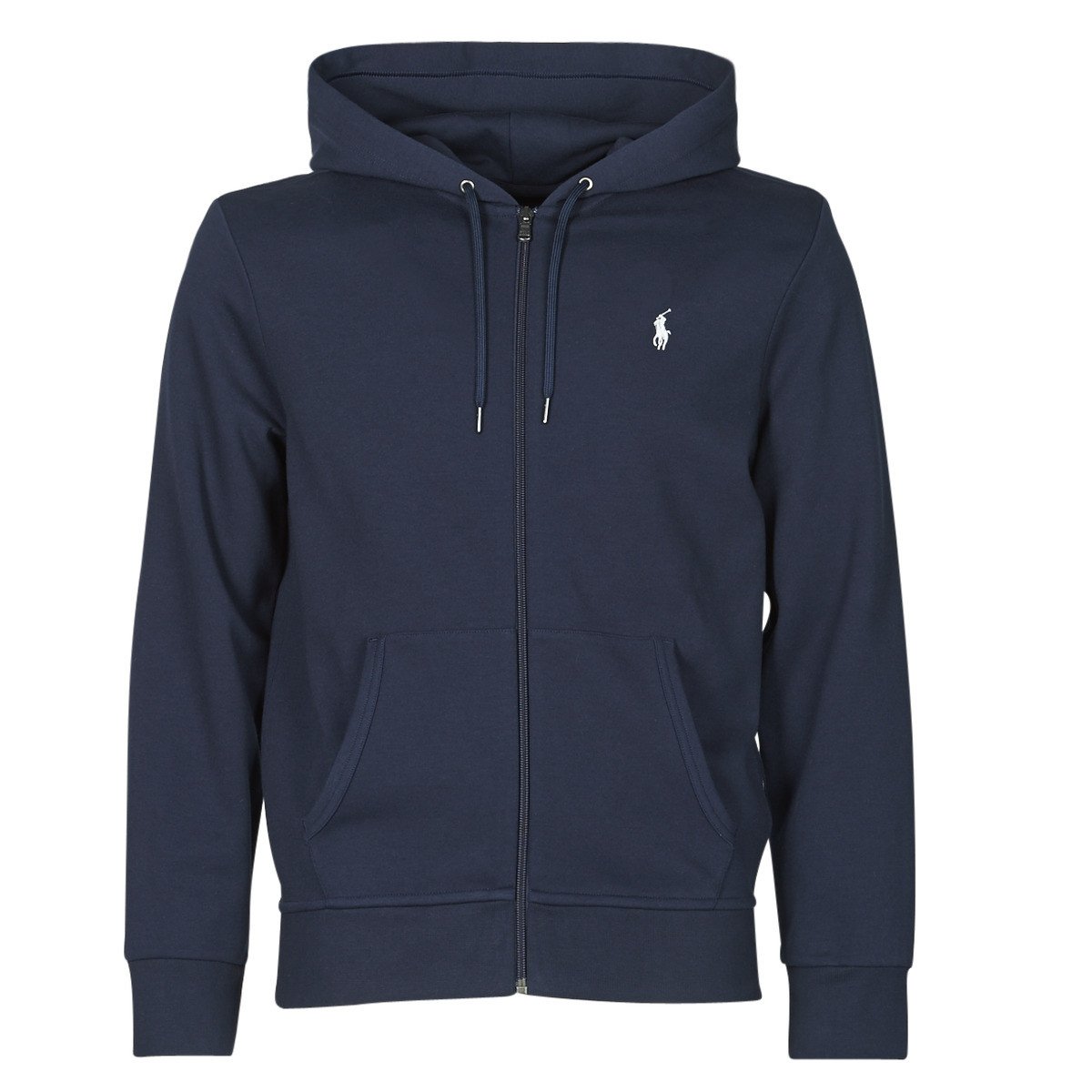 Polo Ralph Lauren  SWEATSHIRT A CAPUCHE ZIPPE EN JOGGING DOUBLE KNIT TECH LOGO PONY  Tmavě modrá