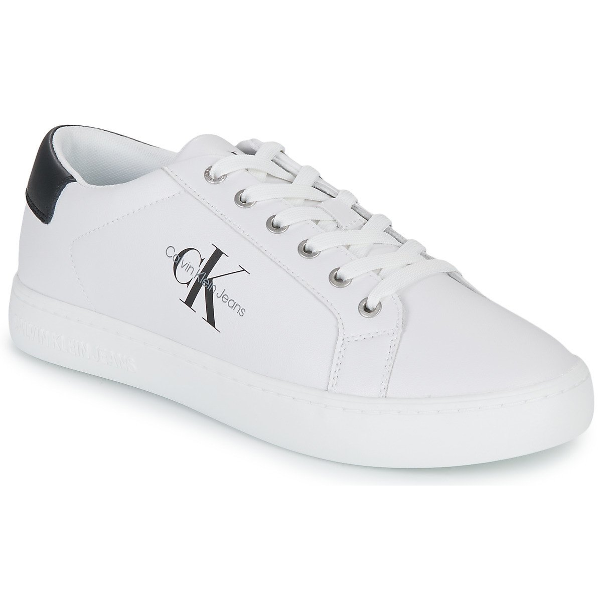 Calvin Klein Jeans  CLASSIC CUPSOLE LACEUP LOW LTH  Bílá