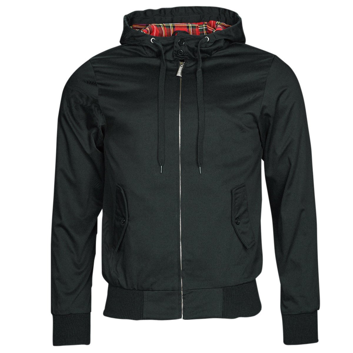 Harrington  HGO HOODED RECYCLED  Černá