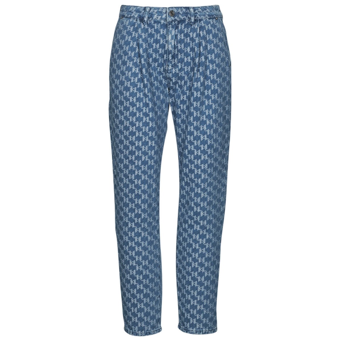 Karl Lagerfeld  TAPERED MONOGRAM JCQ DENIMS  Modrá