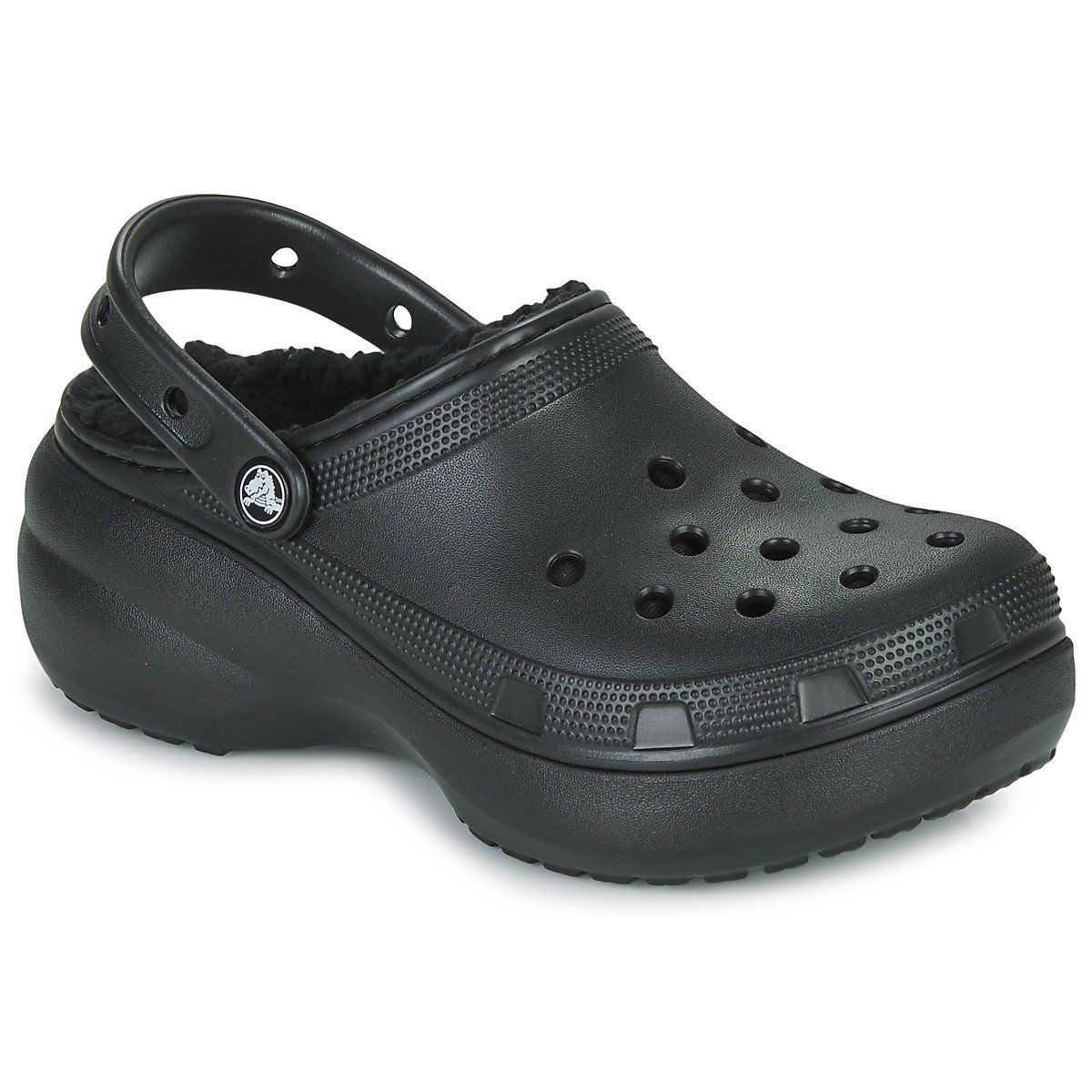 Crocs  Classic Platform Lined Clog W  Černá