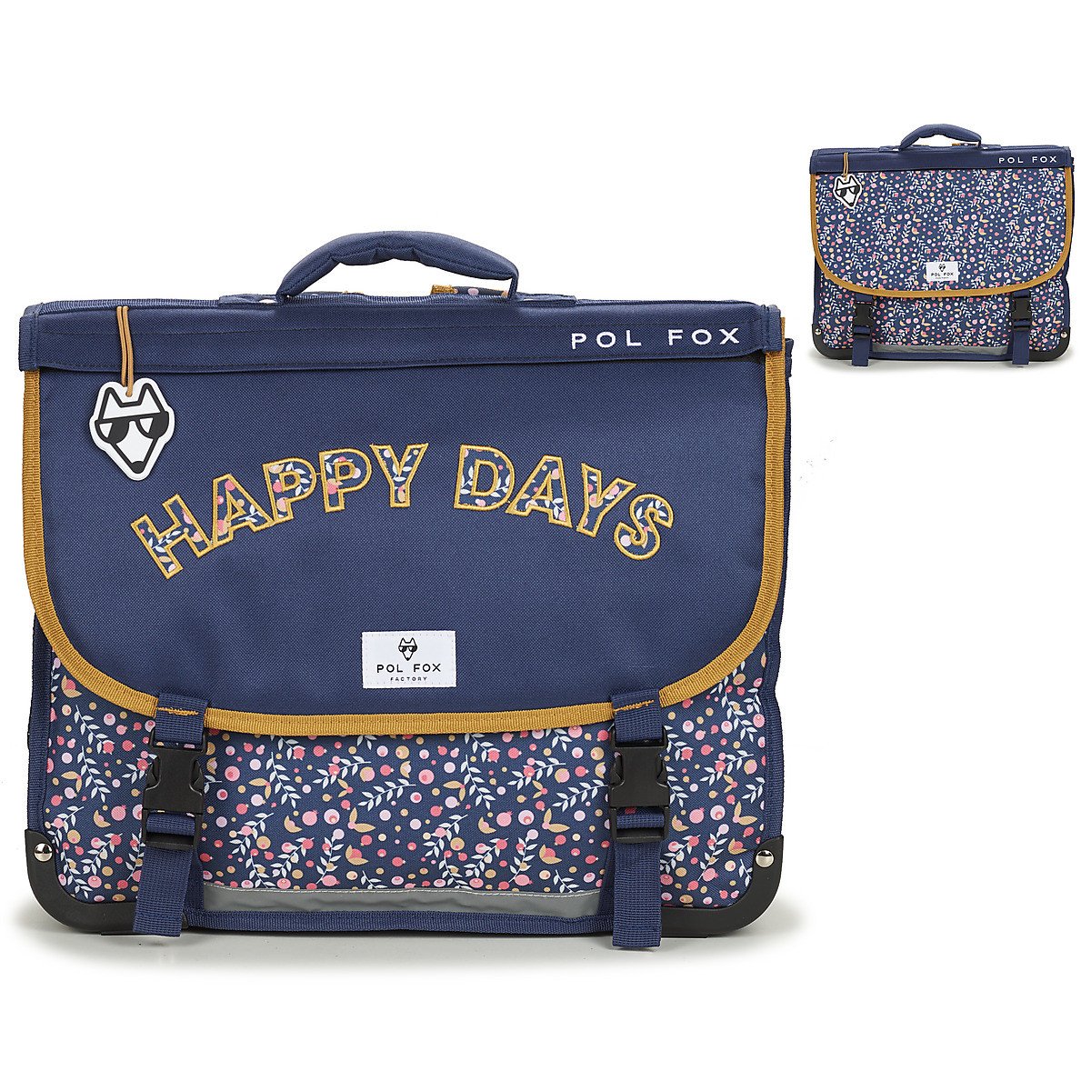 Pol Fox  CARTABLE HAPPY BLUE 35 CM  Tmavě modrá