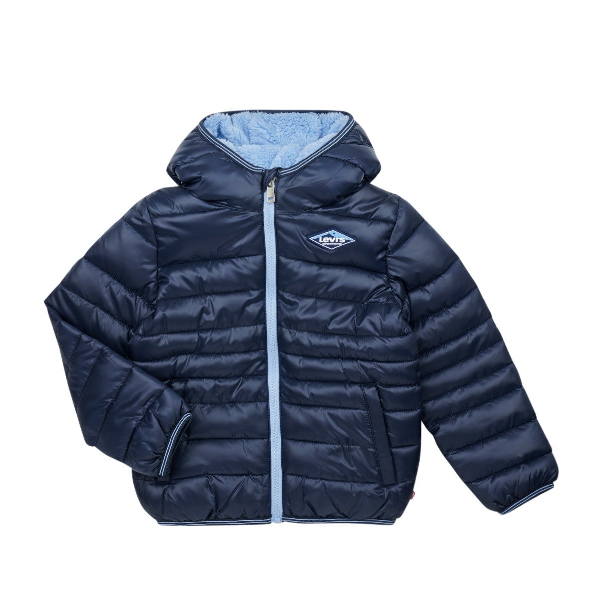 Levis  SHERPA LINED MDWT PUFFER J  Tmavě modrá