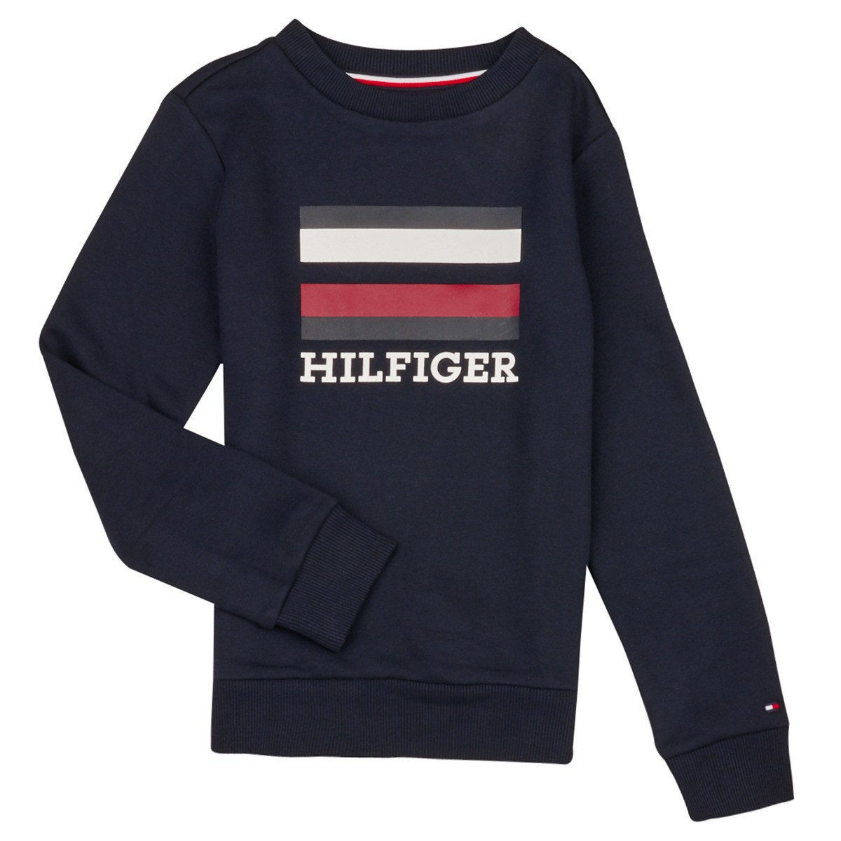 Tommy Hilfiger  TH LOGO SWEATSHIRT  Tmavě modrá